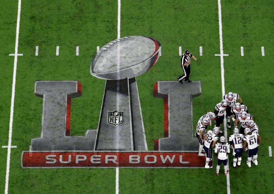 Super Bowl LI field at NRG Stadium